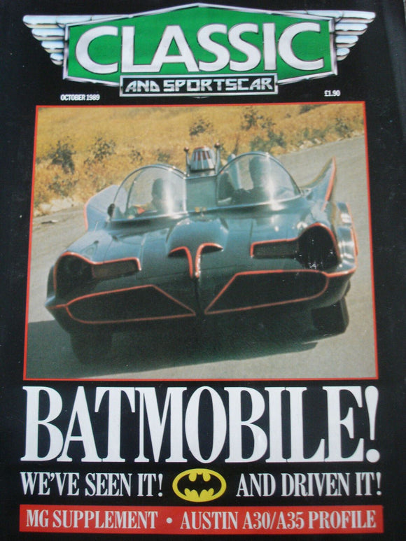 CLASSIC & SPORTSCAR - BATMOBILE - Austin A30/A35  Oct 1989