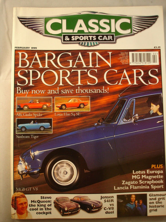 Classic and Sports car magazine - February 1999 - Bargain Sports cars