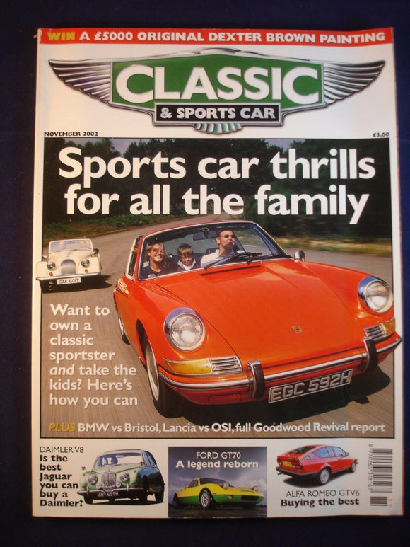 Classic and Sports car - November 2002 - Alfa GTV - GT70 - Daimler V8