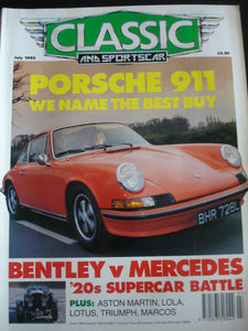 CLASSIC & SPORTSCAR -Porsche 911-Bentley vs Merc-  July 1993