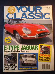 Your Classic - August 1992 - E type - Mini Cooper - Zodiac - Sidevalve
