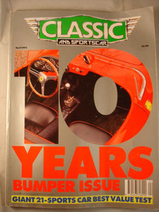 Classic and Sports car magazine - April 1992 - Best value sports cars
