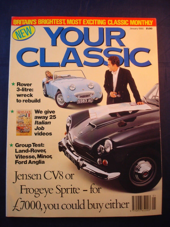 Your Classic - January 1990 - Rover 3 litre - CV8 - Frogeye