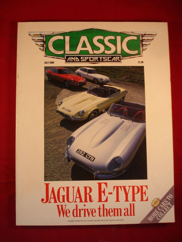 Classic and Sports Car - July 1989 - Jaguar E type - we drive them all