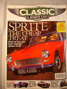 Classic and Sports car magazine - March 1998 - Sprite - 450SLC - Cobra