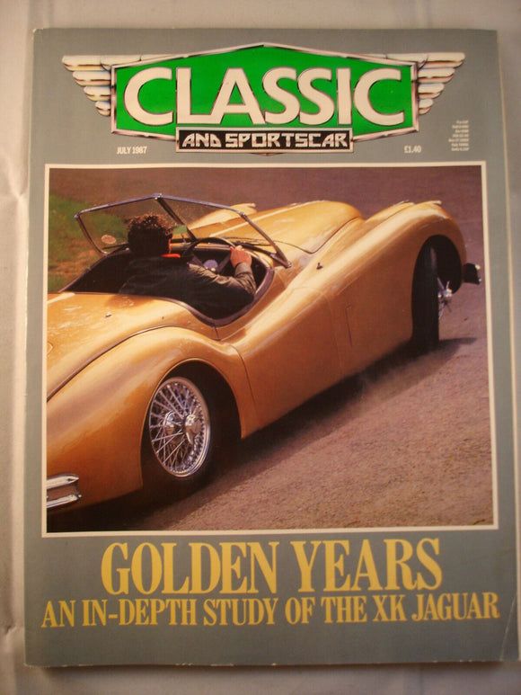 Classic and Sports car magazine - July 1987 - Jaguar XK