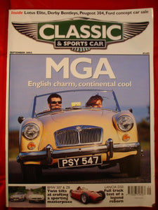 Classic and Sports car magazine - September 2002 - MGA