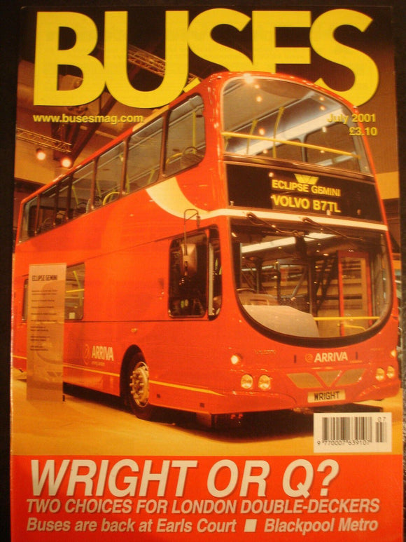 Buses Magazine July 2001 - Wright or Q?, Blackpool Metro