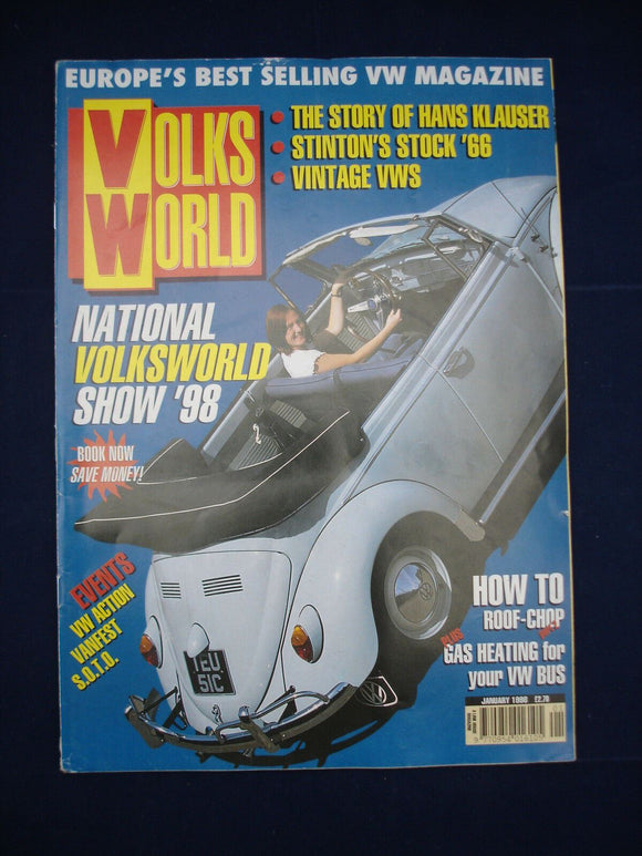 1 - Volksworld VW Magazine - Jan 1998 - Gas heating for your bus