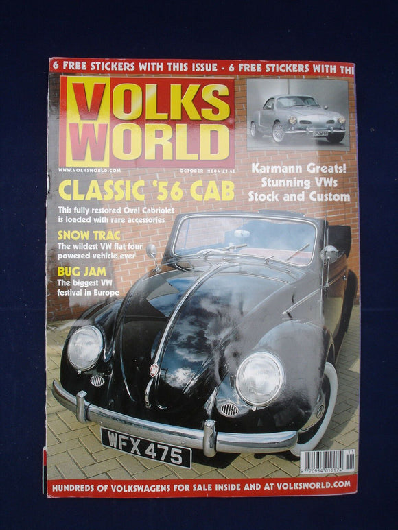 1 - Volksworld VW Magazine - Oct 2004 - Karmann - '56 cabriolet
