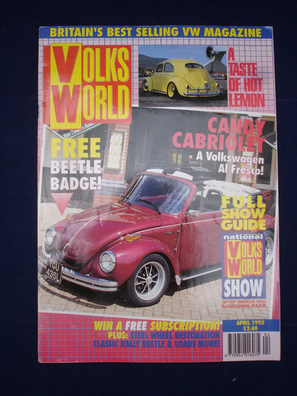 1 - Volksworld VW Magazine - Apr 1995 - Candy Cabriolet