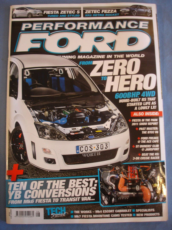 Performance Ford Mag 2011 - Aug - Mk4 Escort Cabriolet - 10 best YB conversions