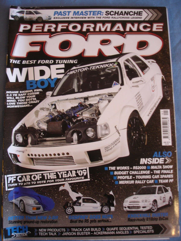Performance Ford 2010 - Jan - Schanche - RS2000 - track car build