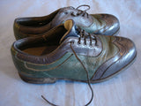 Footjoy Aqualites UK 5.5 EUR 38 Blue/green saddle golf shoes