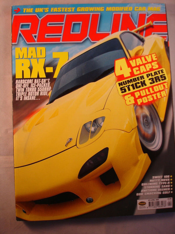 Redline Magazine issue #75 - RX 7 - 106 - Nova - Type R - Saxo - Golf