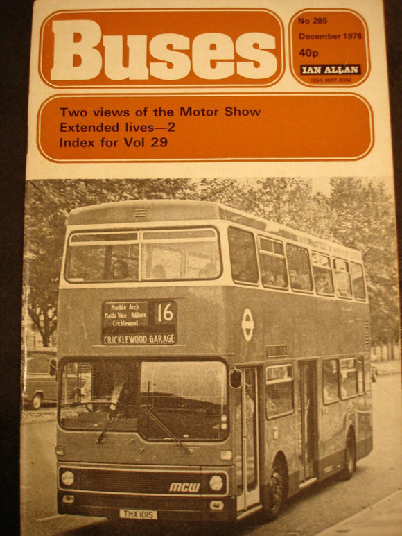 Buses Magazine December 1978 - Two views of the motor show