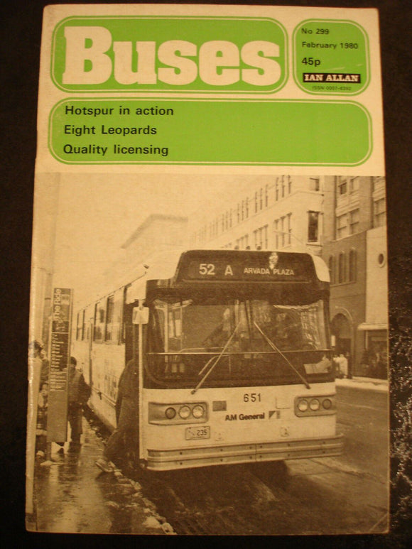 Buses Magazine February 1980 Hotspur, Eight Leopards, Quality licensing