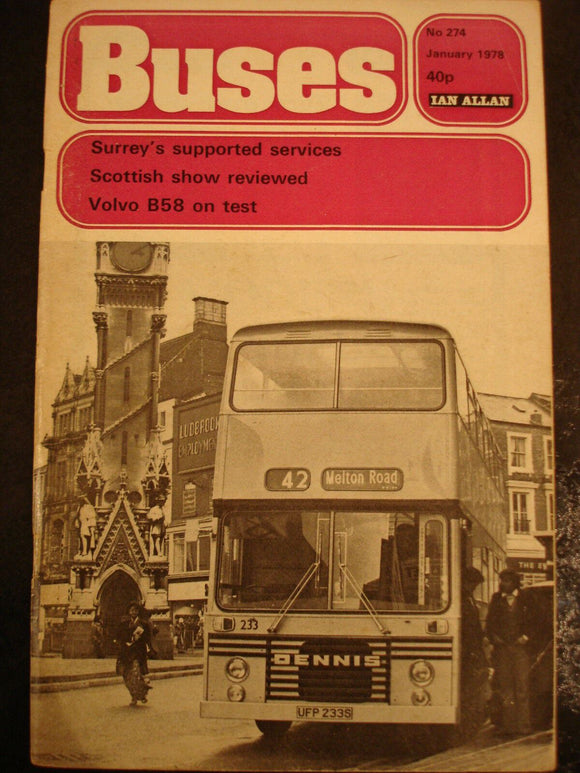 Buses Magazine January 1978 - Surrey's services, Volvo B58 on test