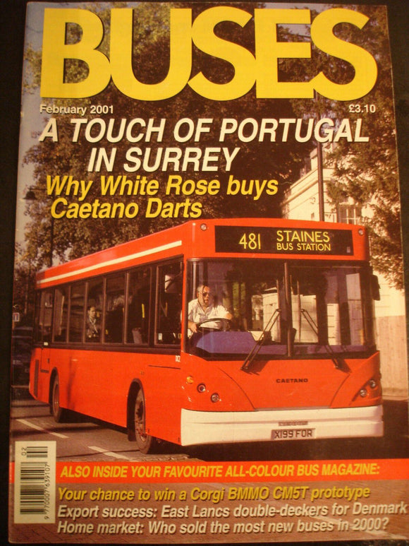 Buses Magazine February 2001 - Portugal in Surrey