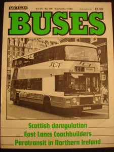 Buses Magazine September 1986 - East Lancs coachbuilders, Paratransit in NI