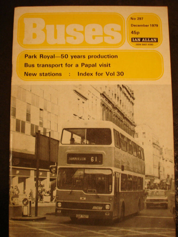 Buses Magazine December 1979 Park Royal, Bus transport for Papal visit,