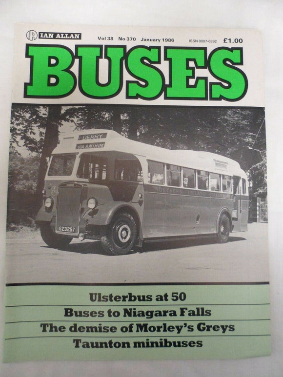 Buses Magazine - January 1986 - Demise of Morley's Greys