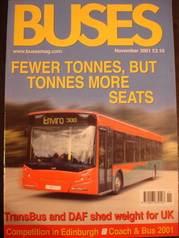 Buses Magazine November 2001 - Transbus and DAF shed weight for UK
