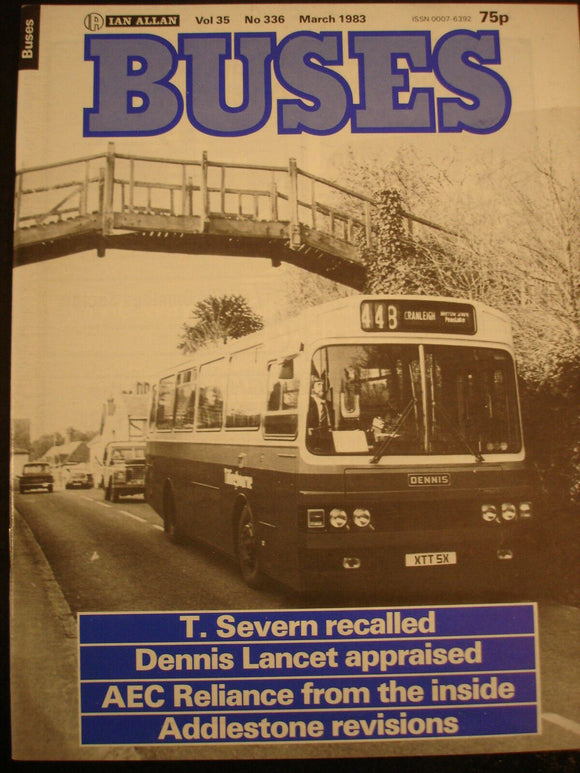 Buses Magazine March 1983 - AEC reliance, Dennis Lancet, T.Severn