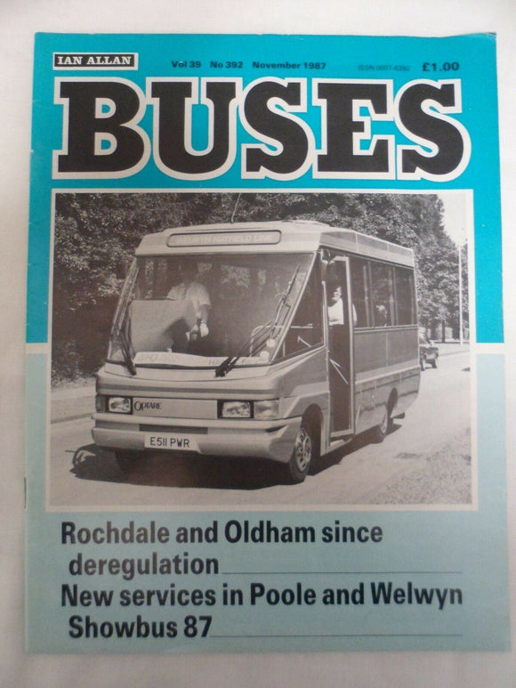 Buses Magazine - November 1987 - Rochdale and Oldham since deregulation