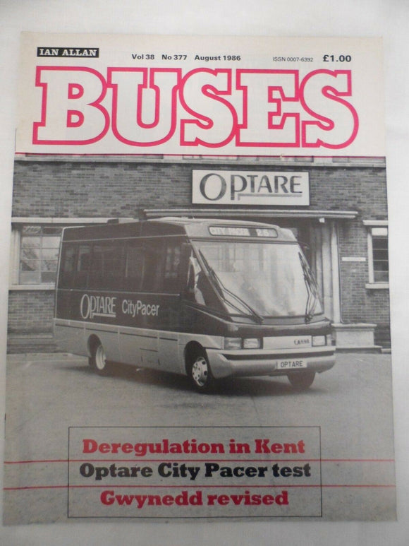 Buses Magazine - August 1986 - Optare City pacer