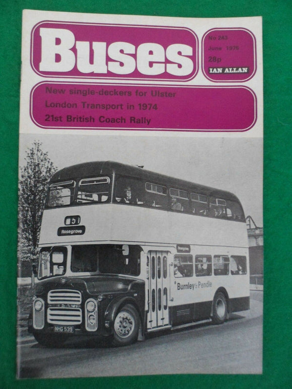 Buses Magazine - June 1975 - Ulster Single Deckers - London transport 1974