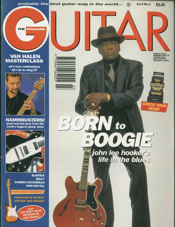 Guitar magazine - Volume 5 Number 3 - John Lee Hooker