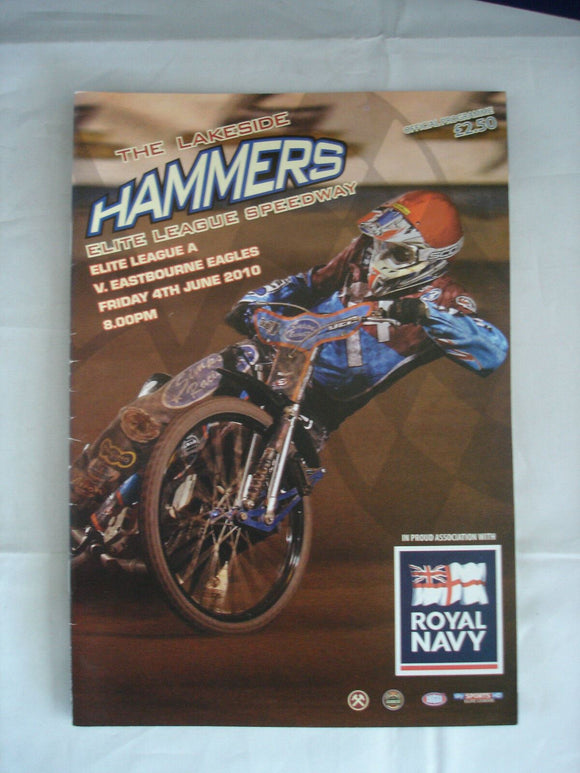 Lakeside Hammers Programme  - 4th June 2010 - Eastbourne Eagles
