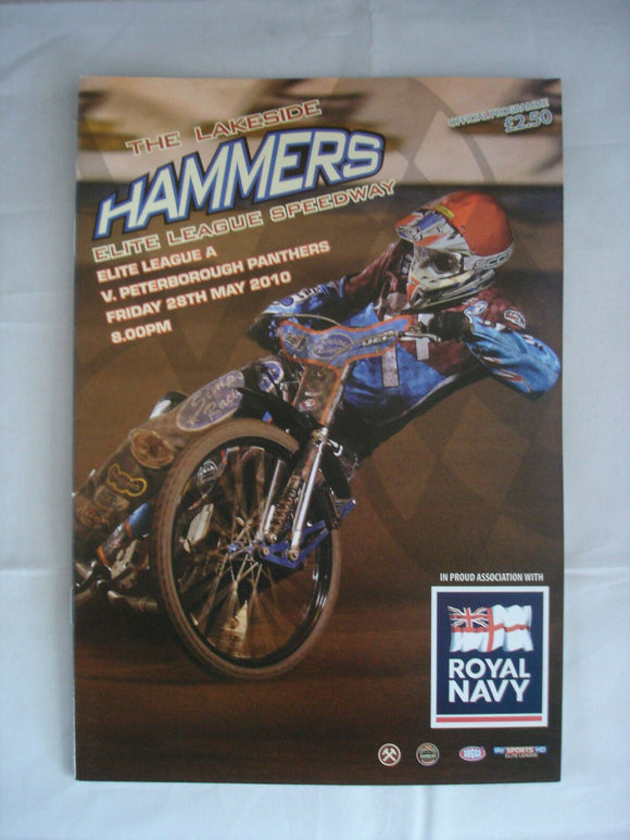 Lakeside Hammers Programme  - 28th May 2010 - Peterborough Panthers