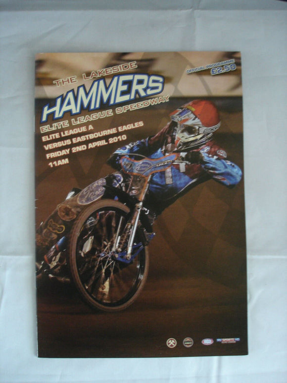 Lakeside Hammers Programme  - 2nd April 2010 - Eastbourne Eagles