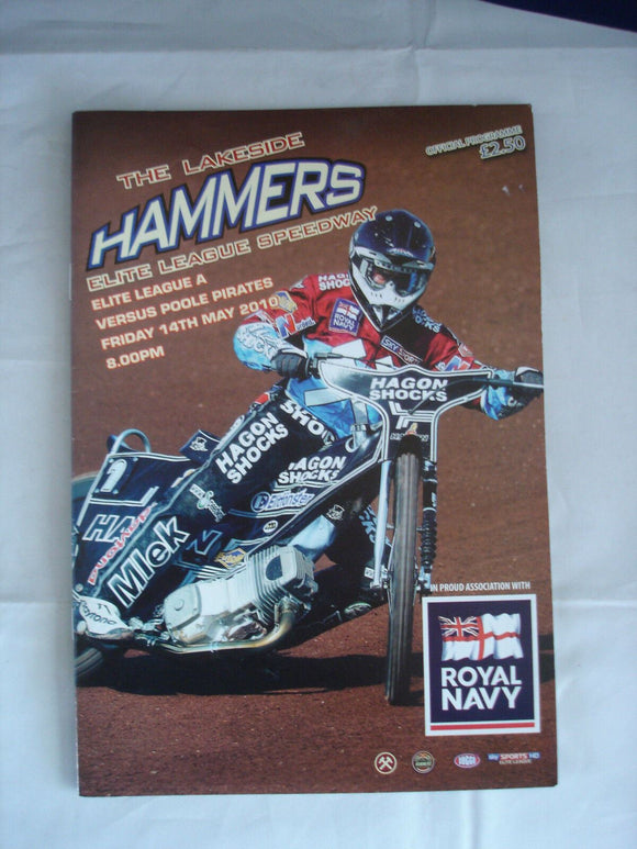 Lakeside Hammers Programme  - 14th May 2010 - Poole Pirates
