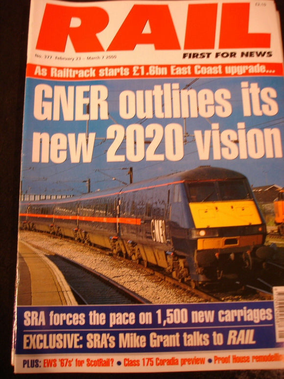 Rail Magazine 377 class 175 preview, proof house remodelling