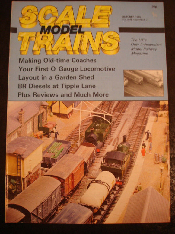 Scale Model trains Magazine Oct 1985 old time coaches, BR diesels