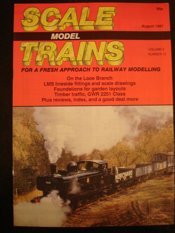 Scale Model trains Magazine Aug 1987 looe branch, LMS fittings drawing, GWR 2251