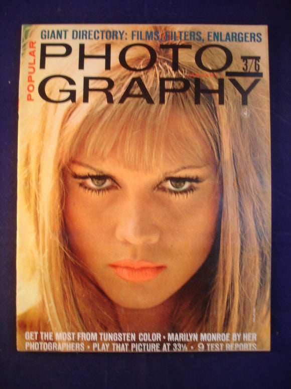 Popular Photography Magazine - January 1966 - Marilyn Monroe