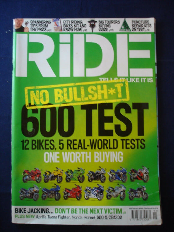 Ride Magazine - Issue 95 - 600 cc motorbikes group test