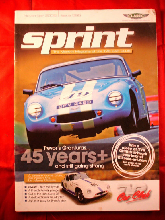 TVR Owners Club Sprint Magazine issue 395 - November 2008