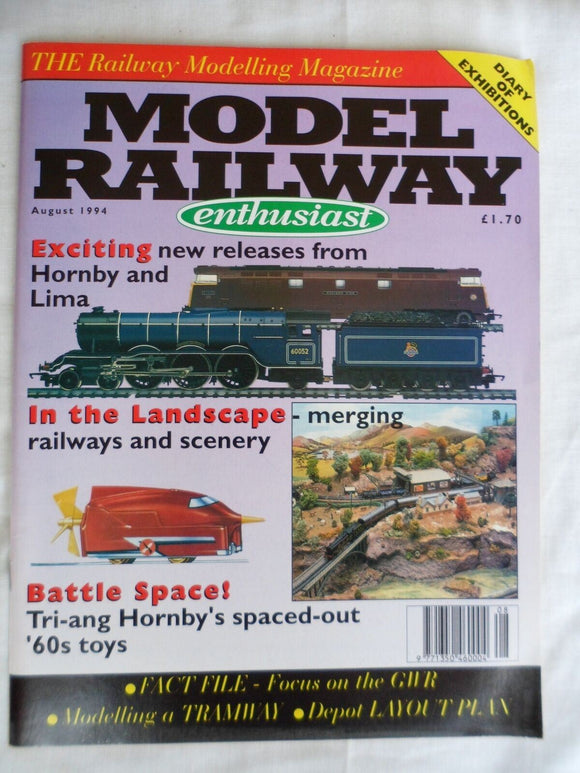 Model Railway Enthusiast - August 1994 - Merging railways and scenery
