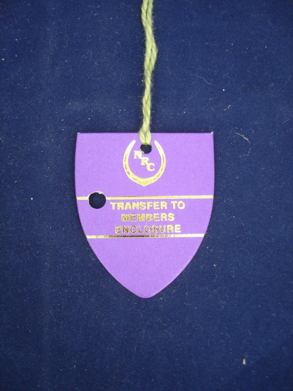 1 - Horse racing - Card Badge - Newbury - Transfer to Members - 21 May 1995