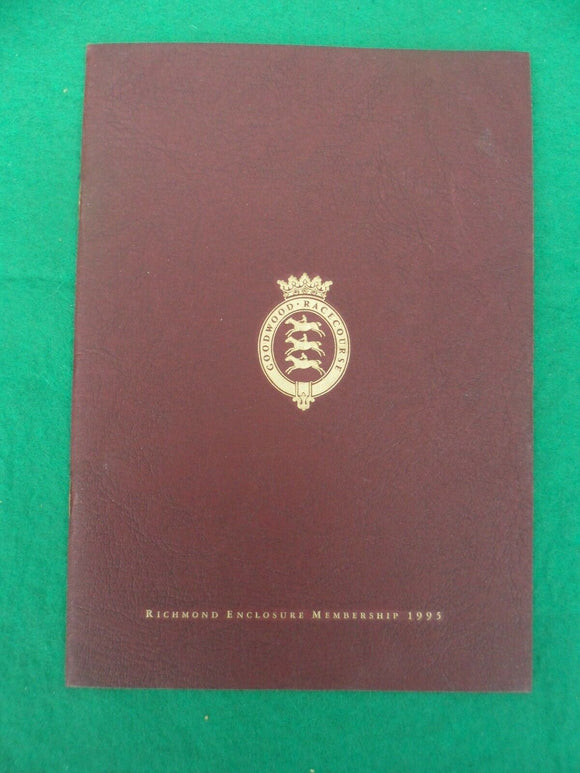 X - Horse racing - Goodwood Racecourse - Richmond enclosure membership 1995