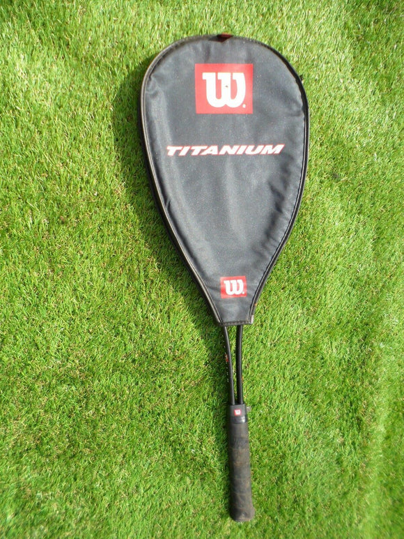 Wilson Smash Titanium squash Racket and cover