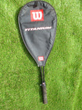 Wilson Smash Titanium squash Racket and cover