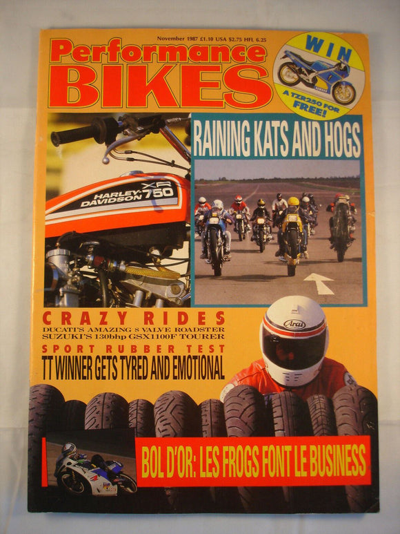 Performance Bikes - November 1987 - Ducati