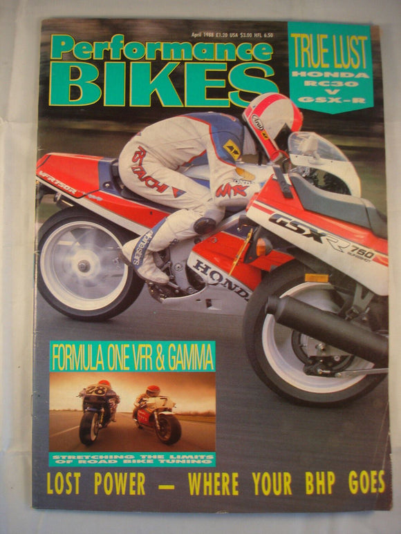 Performance Bikes - April 1988 - Lost power - Where your BHP goes?