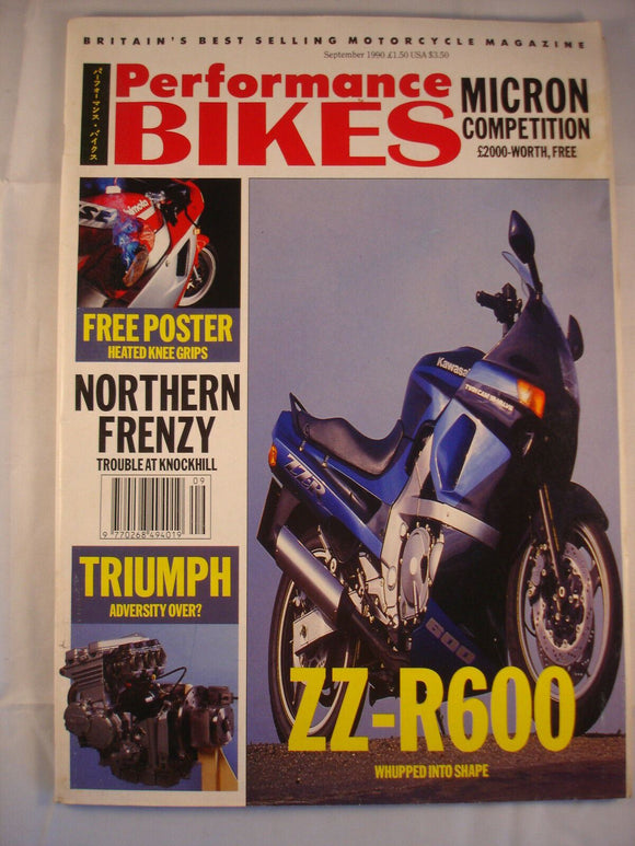 Performance Bikes - September 1990 - ZZ-R600
